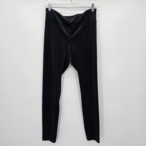 Pure Jill black velour leggings women's size medium - Picture 1 of 4